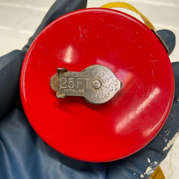 VINTAGE | 25 Ft Mechanics Pal Steel Measuring Tape Walsco - Picture 7 of 7